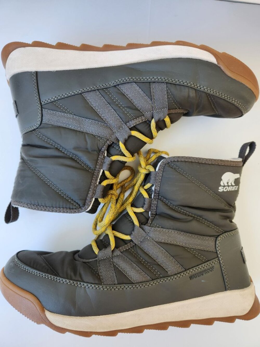 Sorel Short Waterproof Lace Up Boots Winter Snow Cabincore Comfy Cozy Casual 9.5 - Picture 5 of 8